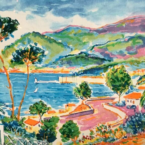 Other - "La Terrasse" by Jean-Claude Picot Seriolithograph
